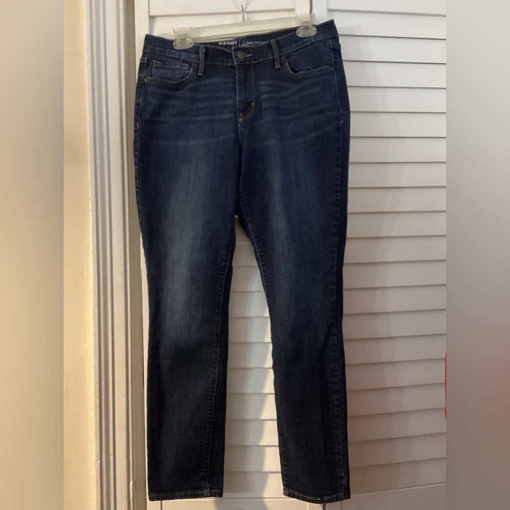 Old Navy Women's Blue Denim Jeans Curvy/Profile size 12 Short